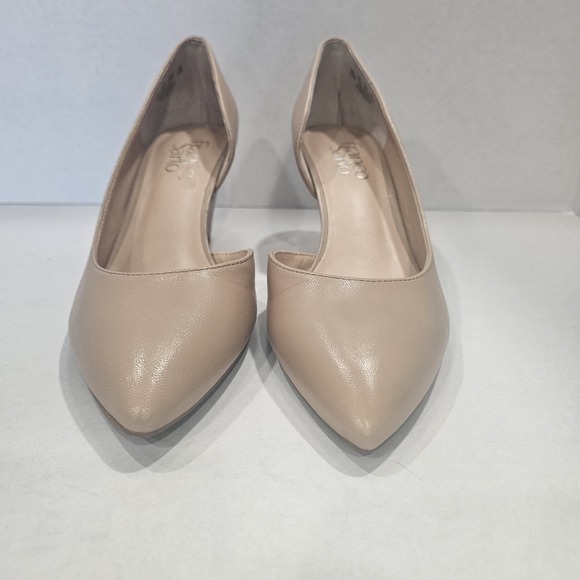 Franco Sarto Women's Wedge Pump 7.5 W Taupe Neutral Tan Beige Closed Toe Felice - Picture 5 of 12